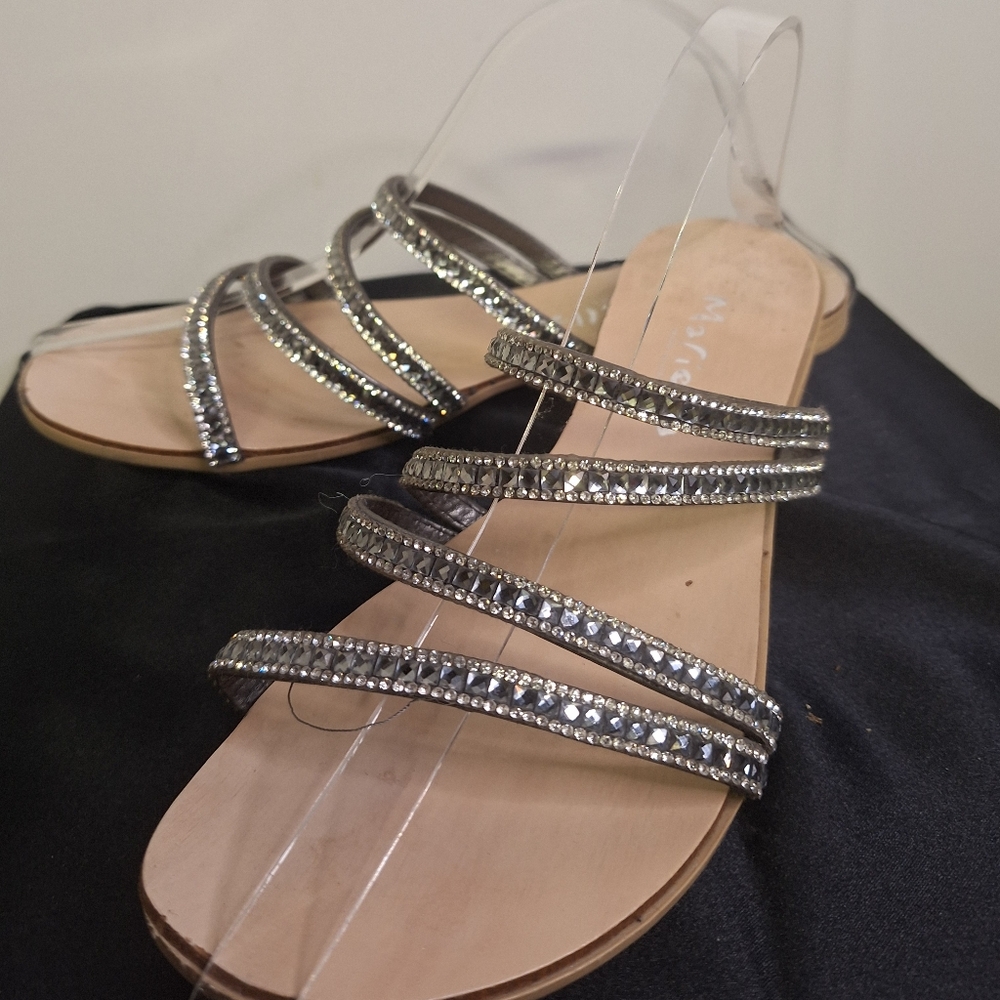 MARELLA Women's Silver Strappy Sandals - Picture 3 of 6